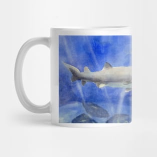 Shark Watercolor Painting Mug